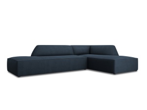 Canapea cu colt albastru navy din textil pentru 4 persoane Ruby Ottawa Right Micadoni
