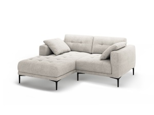 Canapea cu colt bej din textil pentru 2 persoane Bemy Left Structural Micadoni