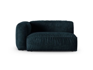 Canapea cu colt modulara albastru petrol inchis din catifea pentru 1 persoana Martina 160 Left XL Micadoni