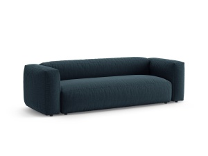 Canapea extensibila albastru jeans din textil pentru 3 persoane Martina Micadoni