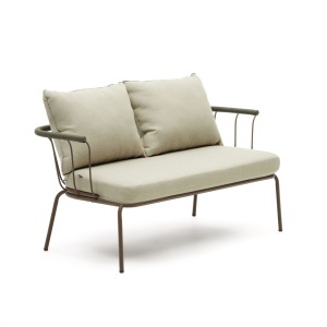 Canapea exterior multicolora din textil pentru 2 persoane Salguer Kave Home