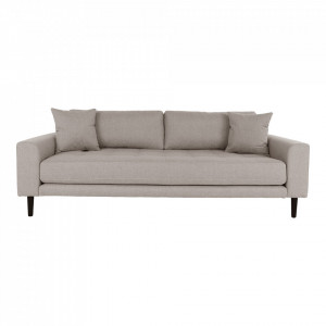 Canapea grej din textil 3 persoane Merry House Nordic