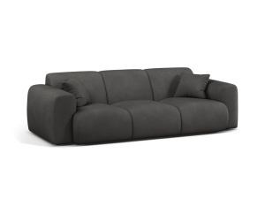 Canapea gri inchis din textil pentru 3 persoane Molino Chenile Micadoni