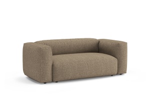 Canapea maro cappuccino din textil pentru 2 persoane Martina Boucle Micadoni