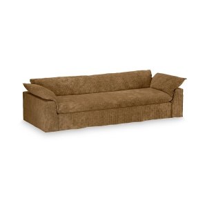 Canapea maro din textil 305 cm Nomad Corduroy HKliving