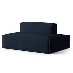 Canapea modulara albastru inchis din catifea pentru 3 persoane Nuria R Parisian Micadoni