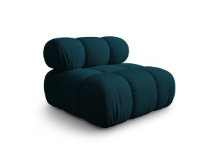 Canapea modulara albastru navy din textil pentru 1 persoana Bellis Middle 3D Micadoni