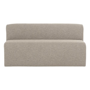 Canapea modulara bej din textil 164 cm Mojo Boucle Bench Woood