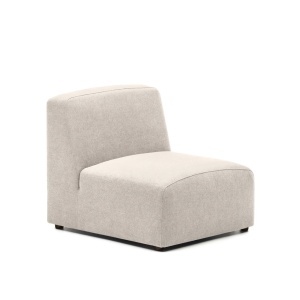 Canapea modulara bej din textil 89 cm Neom Kave Home