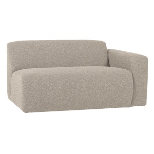Canapea modulara bej din textil pentru 1.5 persoane Mojo Boucle Right Woood
