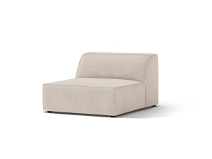 Canapea modulara bej din textil pentru 1 persoana Jodie Middle Micadoni