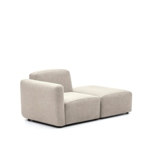 Canapea modulara bej din textil pentru 1 persoana Neom Back Kave Home