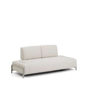 Canapea modulara bej din textil pentru 2 persoane Compo Kave Home