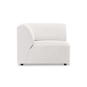 Canapea modulara crem din textil 94 cm Jax Left Boucle HKliving