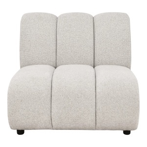 Canapea modulara crem din textil 95 cm Taza House Nordic