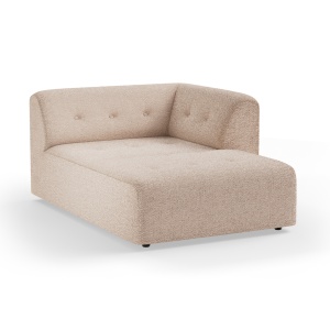 Canapea modulara grej din textil 160 cm Vint Right Divan Boucle HKliving