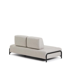 Canapea modulara grej din textil pentru 2 persoane Compo Kave Home