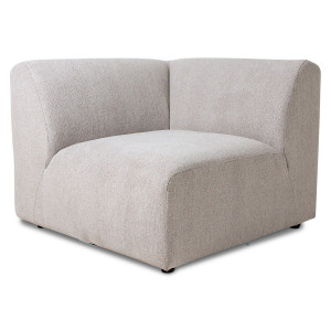 Canapea modulara gri deschis din textil 94 cm Jax Left HKliving