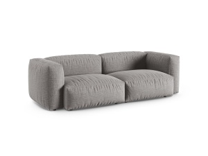 Canapea modulara gri deschis din textil pentru 3 persoane Martina Boston XL Micadoni