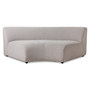 Canapea modulara gri din textil 208 cm Jax HKliving