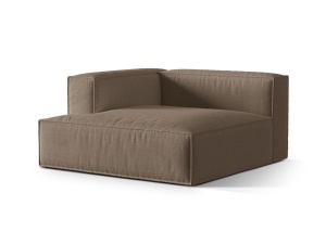 Canapea modulara maro cappuccino din textil pentru 1 persoana Nuria Left Structural Micadoni