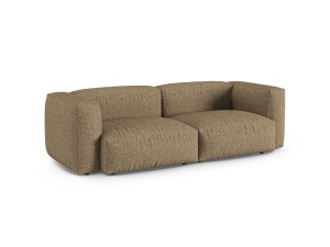 Canapea modulara maro cappuccino din textil pentru 3 persoane Martina XL Boucle Micadoni