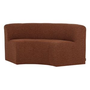 Canapea modulara maro din textil 152 cm Mojo Boucle Round Woood