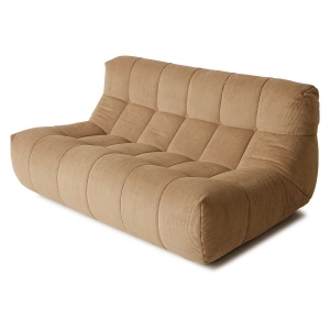 Canapea modulara maro din textil 158 cm Lazy Corduroy HKliving