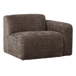 Canapea modulara maro din textil pentru 1 persoana Mojo 105 Wooly Right Woood
