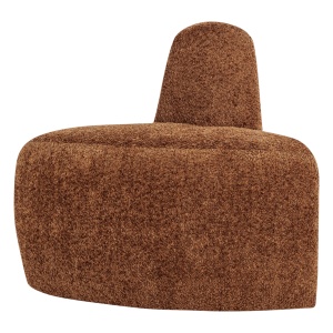 Canapea modulara maro ruginiu din textil 76 cm Mojo Chenille Corner Woood