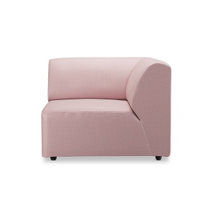 Canapea modulara roz din textil 94 cm Jax Wise Right HKliving