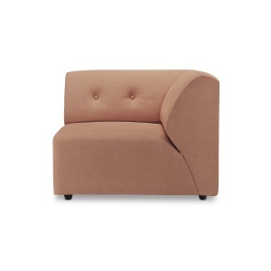 Canapea modulara roz din textil 94 cm Vint Right HKliving