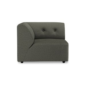 Canapea modulara verde army din bumbac 94 cm Vint Left HKliving
