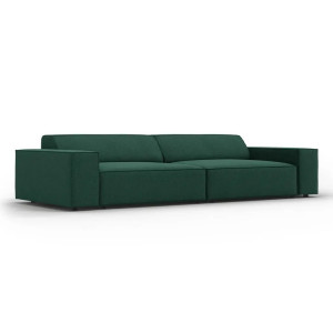 Canapea modulara verde deschis din textil pentru 3 persoane Jodie Megan Micadoni