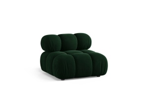 Canapea modulara verde din catifea pentru 1 persoana Bellis Bluvel Middle Micadoni