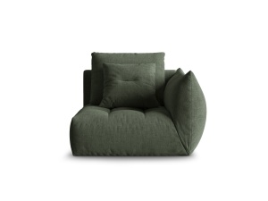 Canapea modulara verde muschi din textil pentru 1 persoana Bloom Wind Right Micadoni