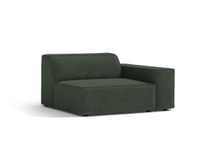 Canapea modulara verde muschi din textil pentru 1 persoana Jodie Right 102 Micadoni