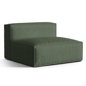 Canapea modulara verde muschi din textil pentru 2 persoane Nuria Structural Micadoni
