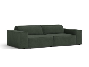 Canapea modulara verde muschi din textil pentru 3 persoane Jodie 304 Micadoni
