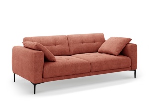 Canapea rosu corai din textil pentru 4 persoane Bemy Structural Micadoni