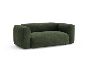 Canapea verde din catifea pentru 2 persoane Martina Vogue Micadoni