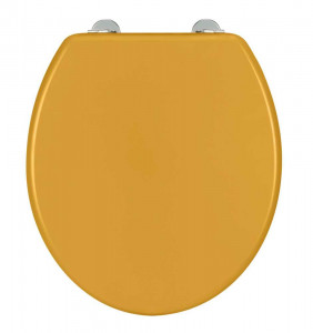 Capac pentru toaleta galben mustar din metal Prima Wenko