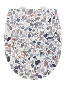 Capac pentru toaleta multicolor din plastic Terrazzo Wenko