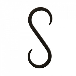 Carlig negru din metal Collin S Madam Stoltz