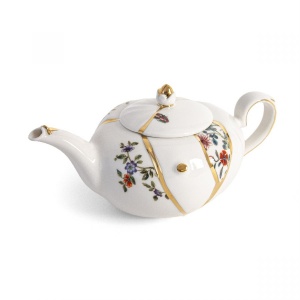 Ceainic multicolor din ceramica 11x26 cm Kintsugi Seletti