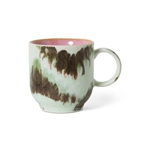 Ceasca multicolora din ceramica 250 ml 70s Tide HKliving