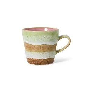 Ceasca multicolora din ceramica 270 ml 70s Umber HKliving