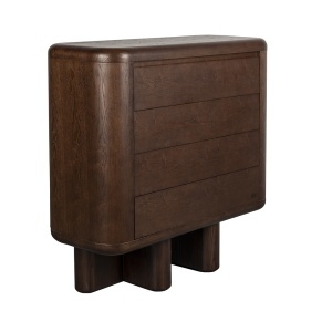 Comoda maro din lemn 100 cm Herman Dutchbone