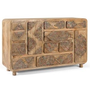 Comoda multicolora din lemn 148 cm Mosaic Giner y Colomer