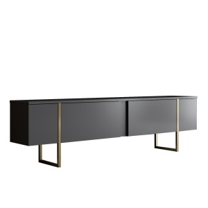 Comoda TV aurie/gri antracit 180 cm Luxe The Home Collection